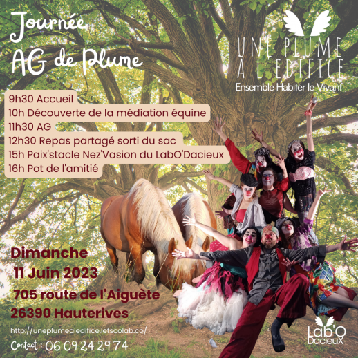 AG plume le 11 Juin 2023 invites 