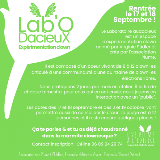 Atelier dexperimentation Une Plume O Dacieuse rentree 2022