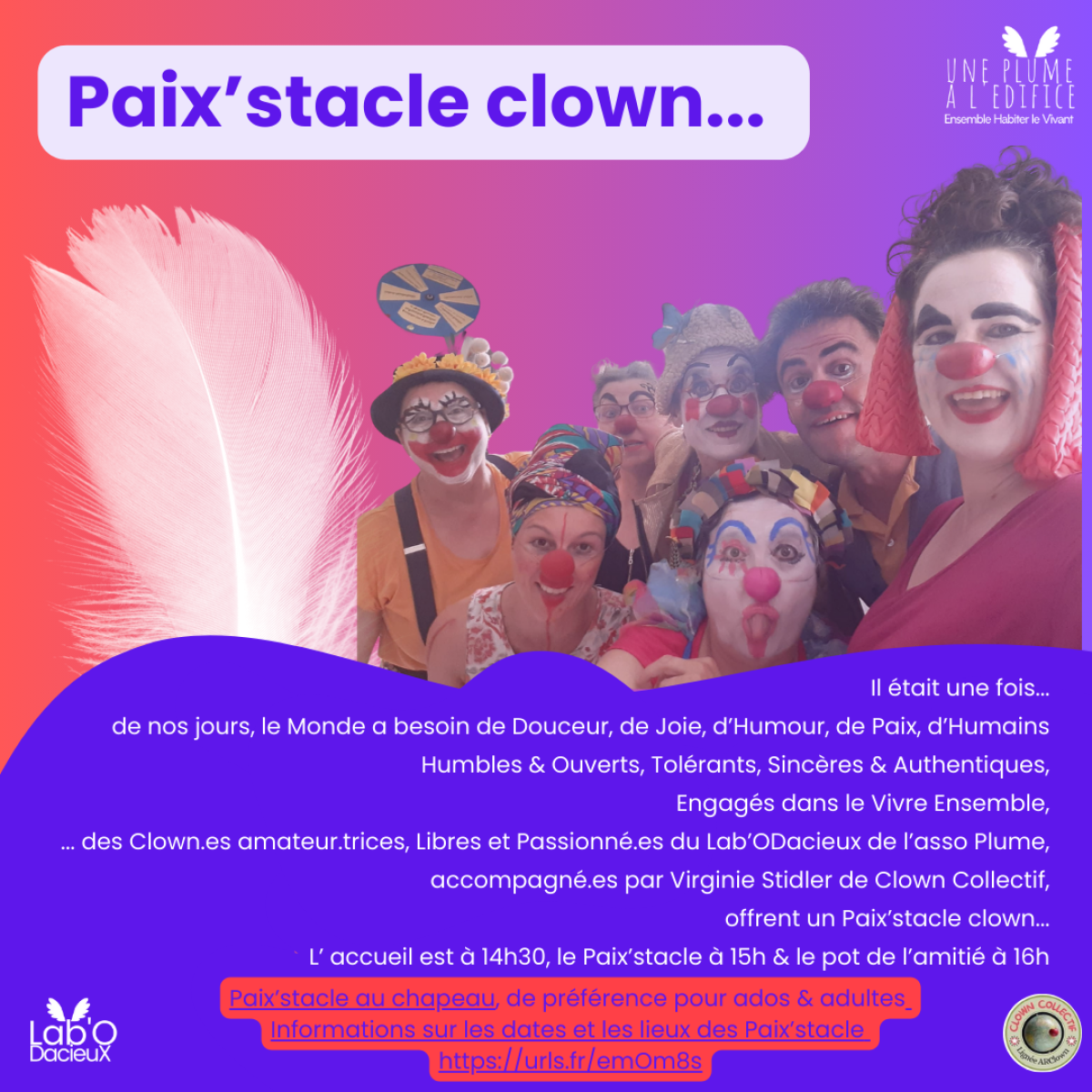 Paixstacle clown Labodacieux clowncollectif